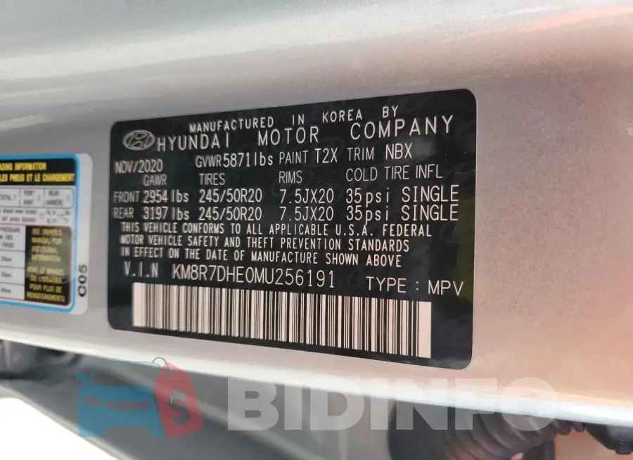 KM8R7DHE0MU256191 Photo# 13