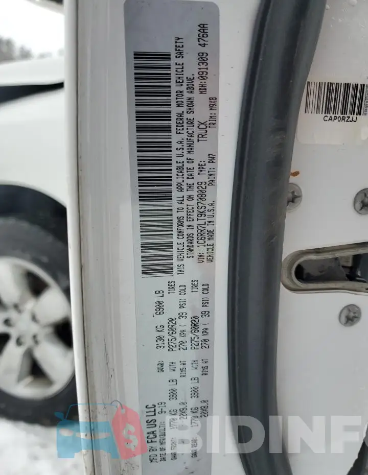 1C6RR7LT9KS708029 Photo# 12