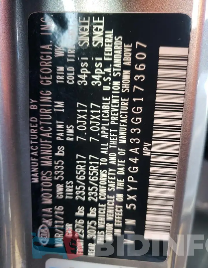 5XYPG4A33GG173607 Photo# 13