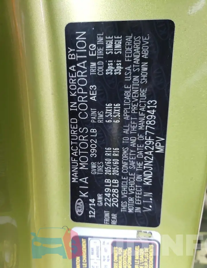 KNDJN2A29F7789413 Photo# 12