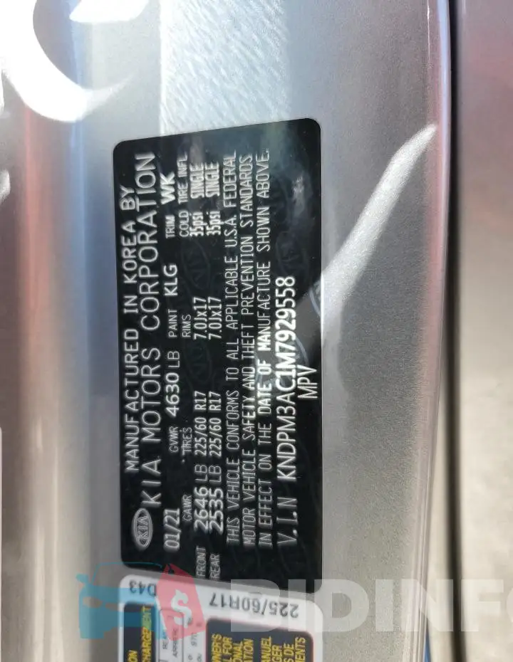 KNDPM3AC1M7929558 Photo# 13
