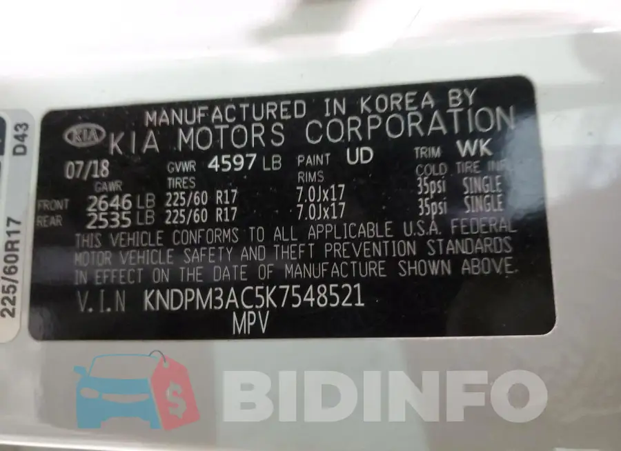 KNDPM3AC5K7548521 Photo# 14