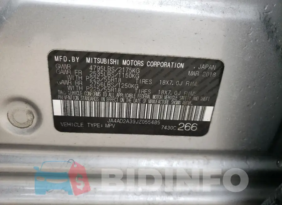 JA4AD2A39JZ055485 Photo# 13