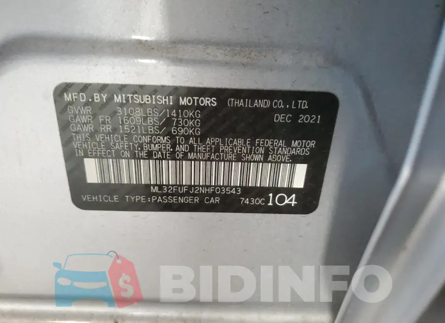 ML32FUFJ2NHF03543 Photo# 12