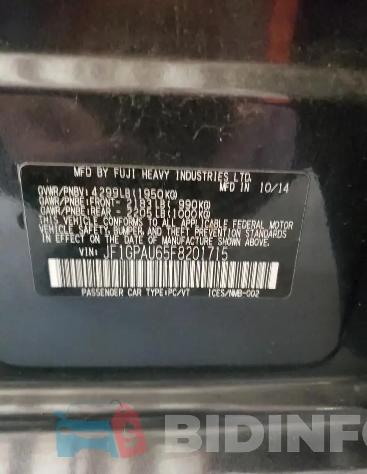 JF1GPAU65F8201715 Photo# 12