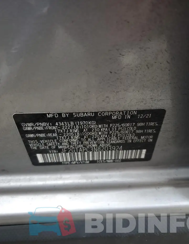 JF2GTAPC3N8203924 Photo# 12