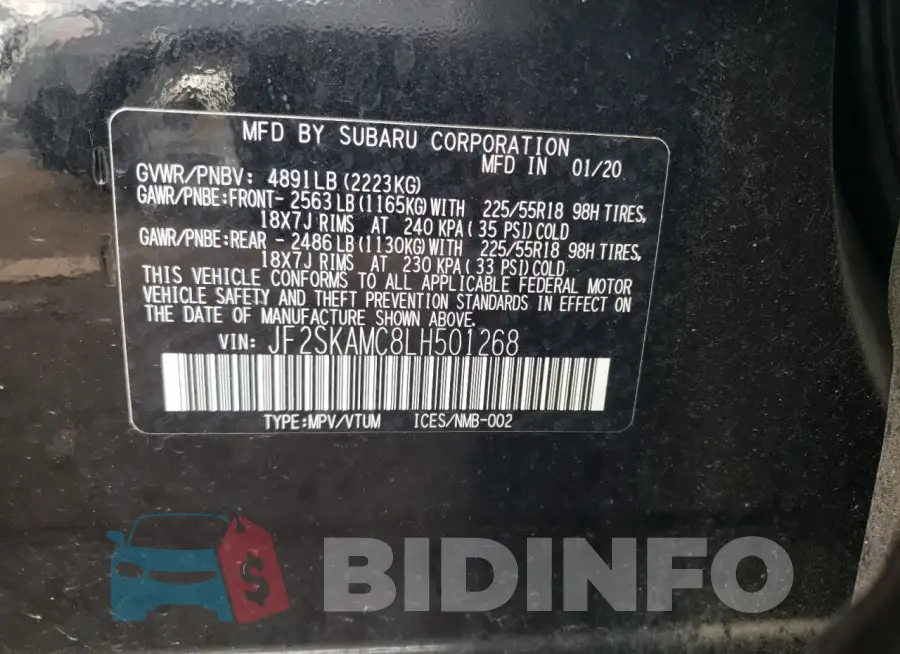 JF2SKAMC8LH501268 Photo# 13