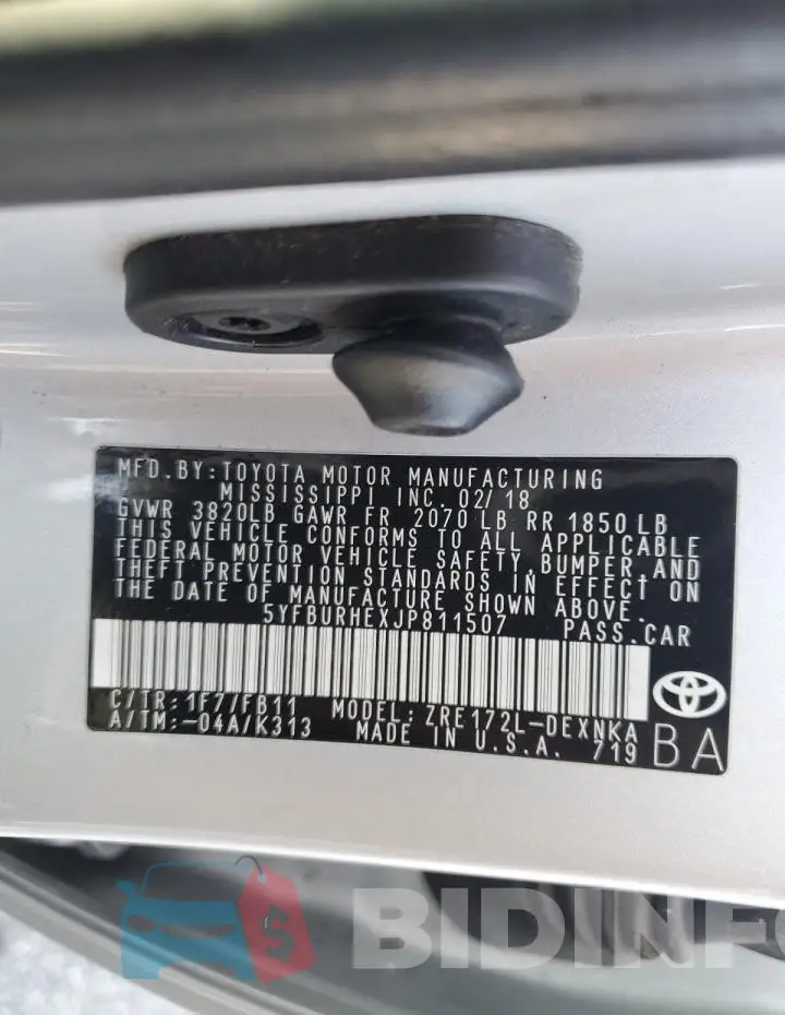 5YFBURHEXJP811507 Photo# 12