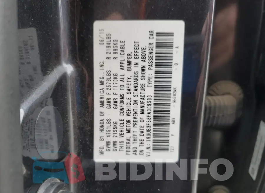 19UUB3F58FA009503 Photo# 12