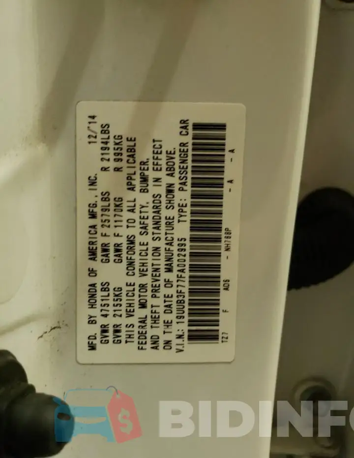 19UUB3F77FA002995 Photo# 12
