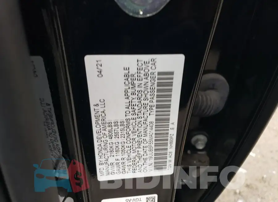 19UUB5F55MA014408 Photo# 12