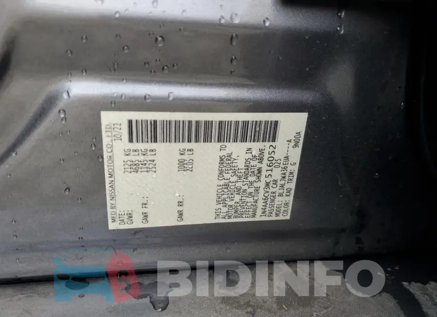 1N4AA6CV3MC516052 Photo# 12