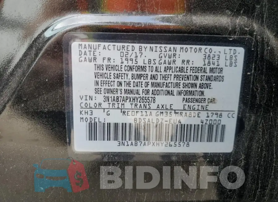 3N1AB7APXHY265578 Photo# 12