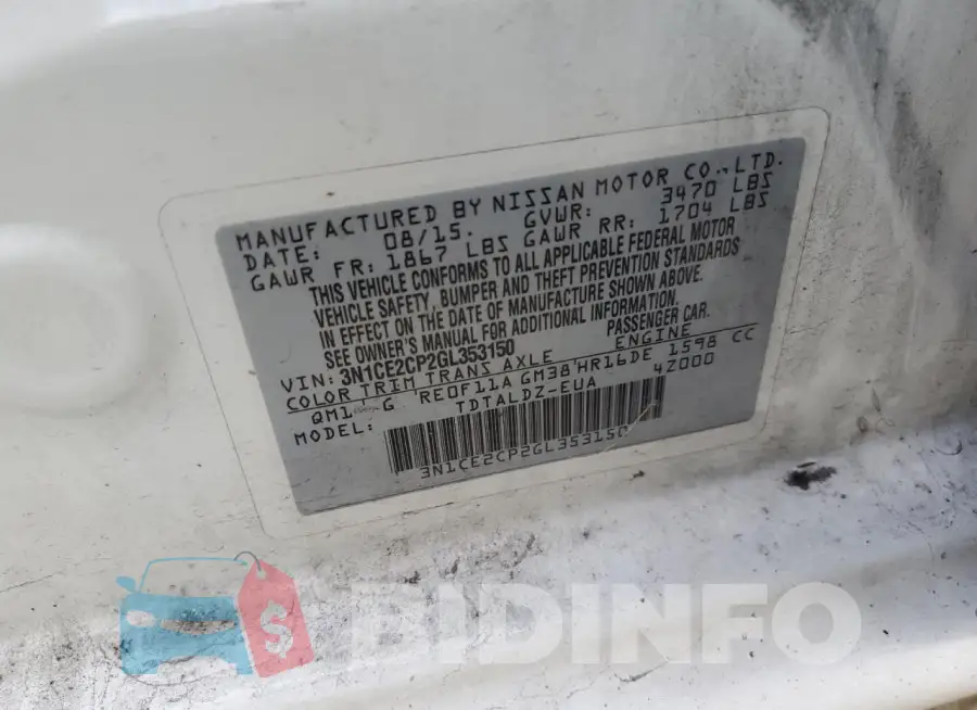 3N1CE2CP2GL353150 Photo# 12