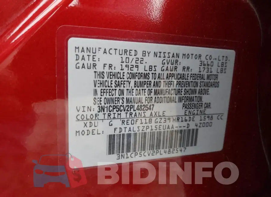 3N1CP5CV2PL482547 Photo# 12