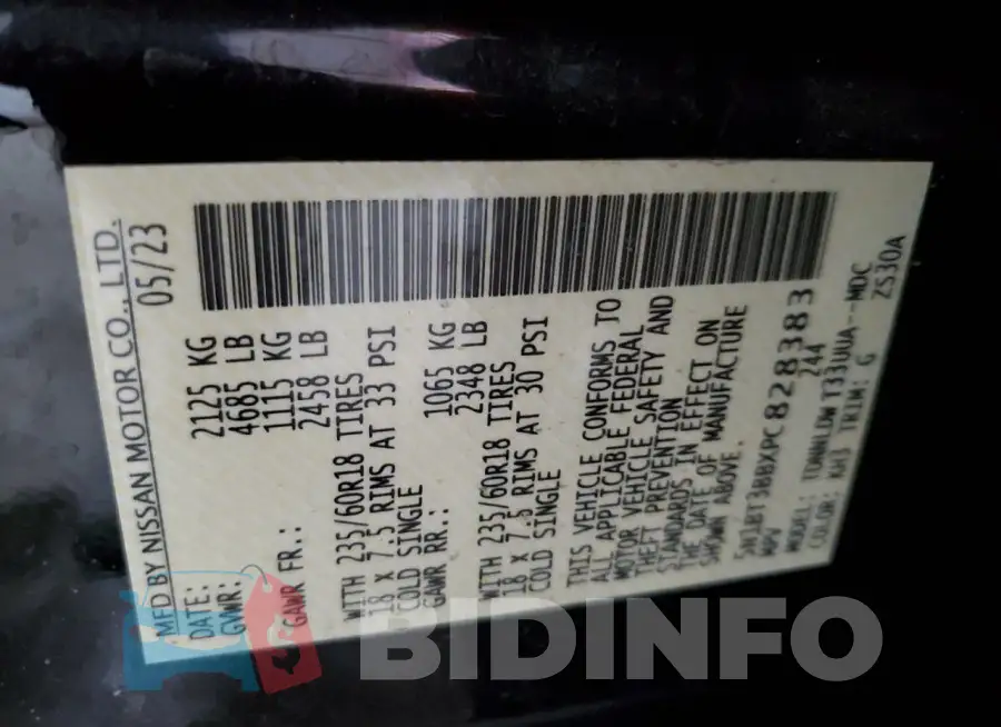 5N1BT3BBXPC828383 Photo# 13