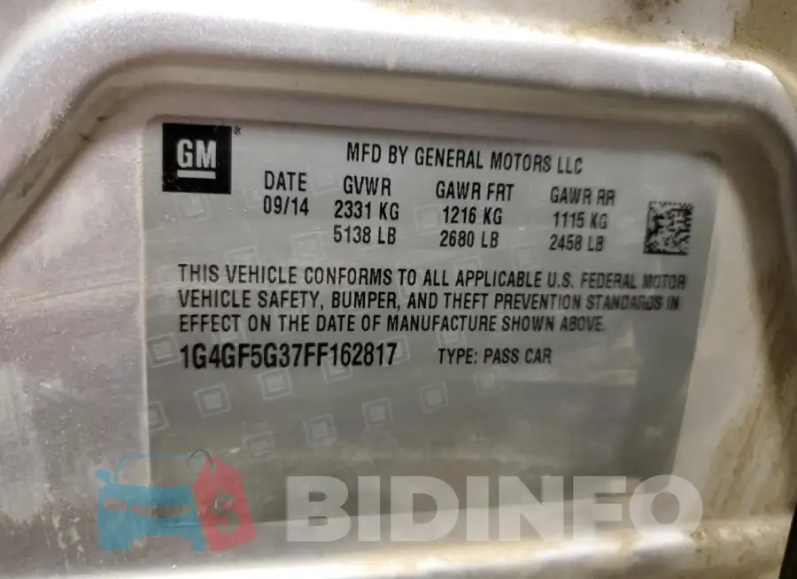1G4GF5G37FF162817 Photo# 12