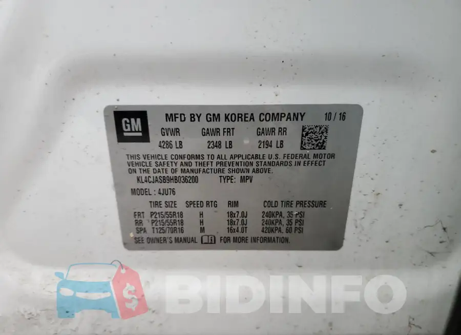 KL4CJASB9HB036200 Photo# 12