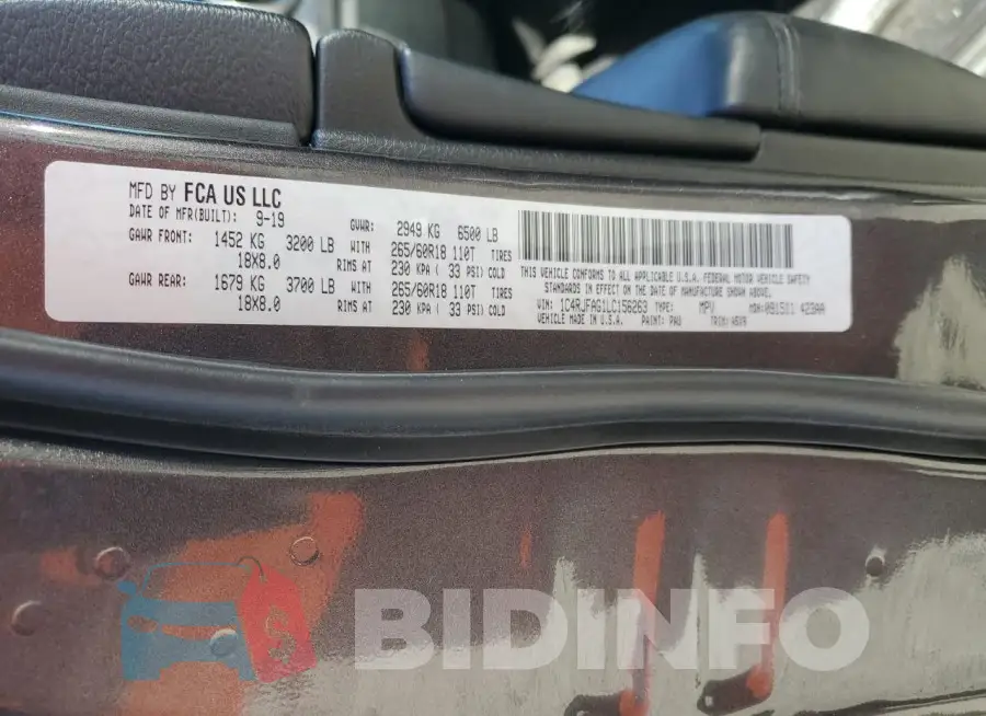 1C4RJFAG1LC156263 Photo# 12