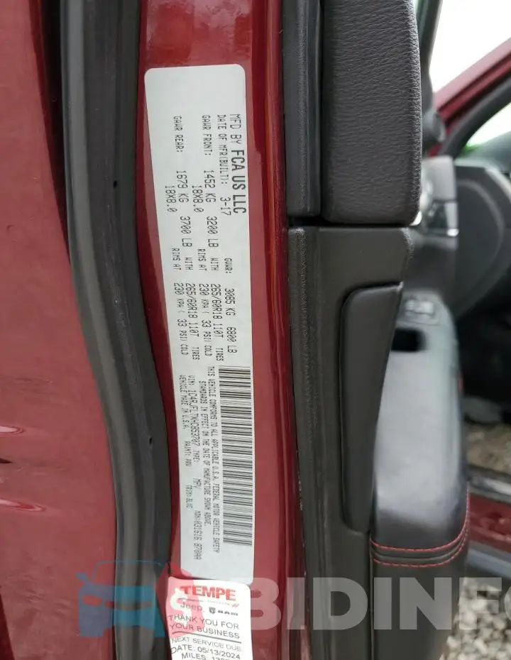 1C4RJFLTXHC853707 Photo# 14