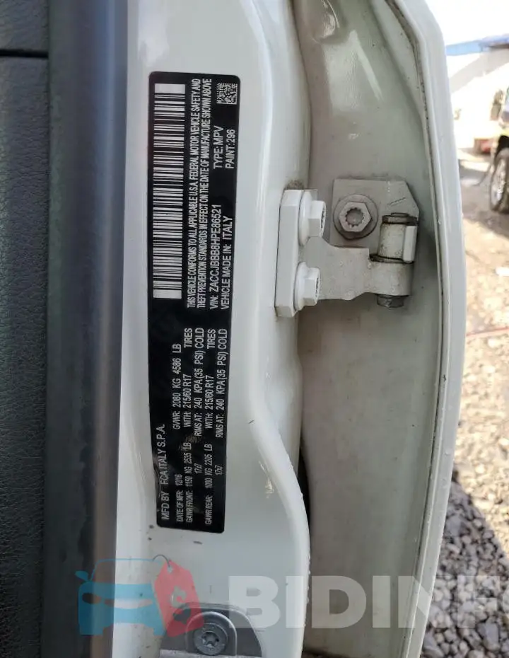ZACCJBBB8HPE86521 Photo# 13