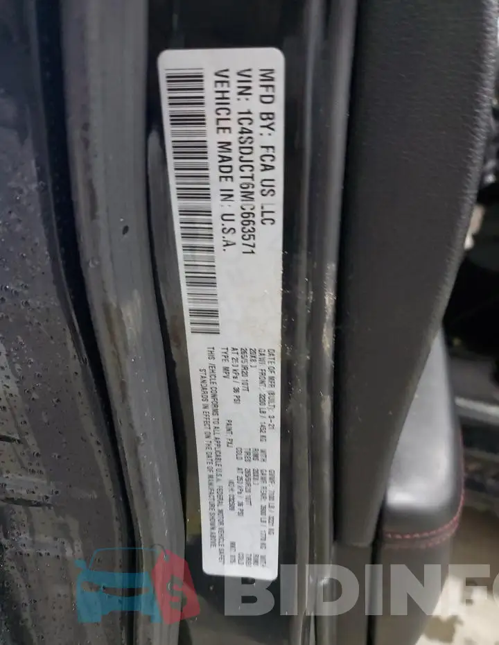 1C4SDJCT6MC663571 Photo# 13