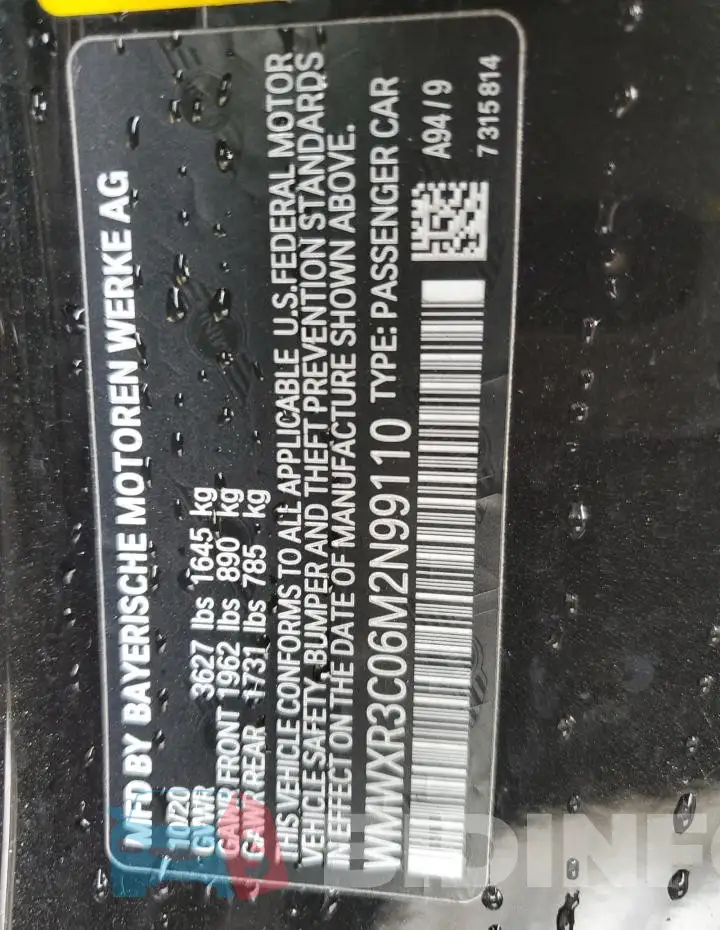 WMWXR3C06M2N99110 Photo# 13