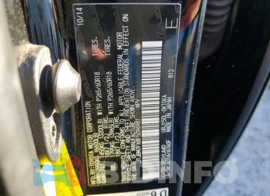 JTJBM7FX8F5096981 Photo# 12