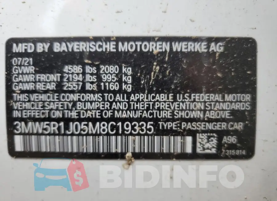 3MW5R1J05M8C19335 Photo# 12