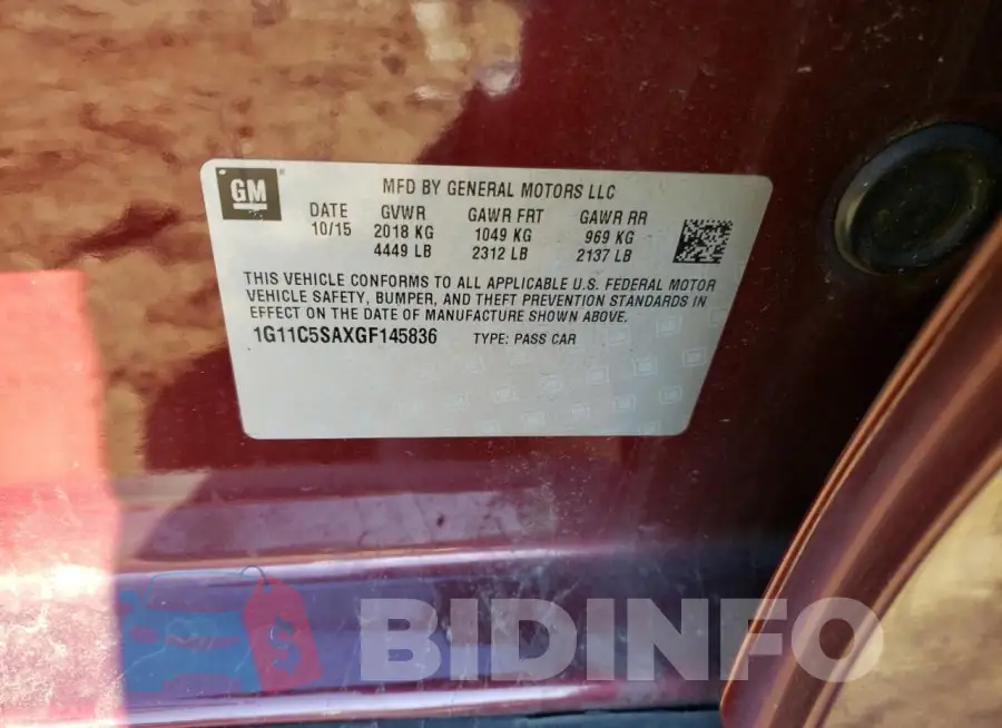 1G11C5SAXGF145836 Photo# 12