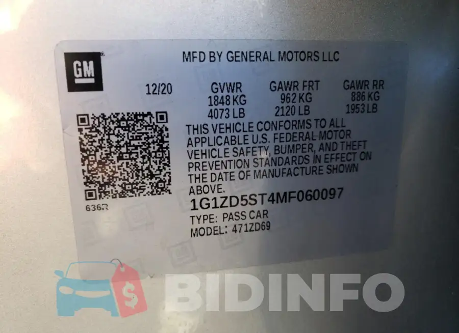 1G1ZD5ST4MF060097 Photo# 12