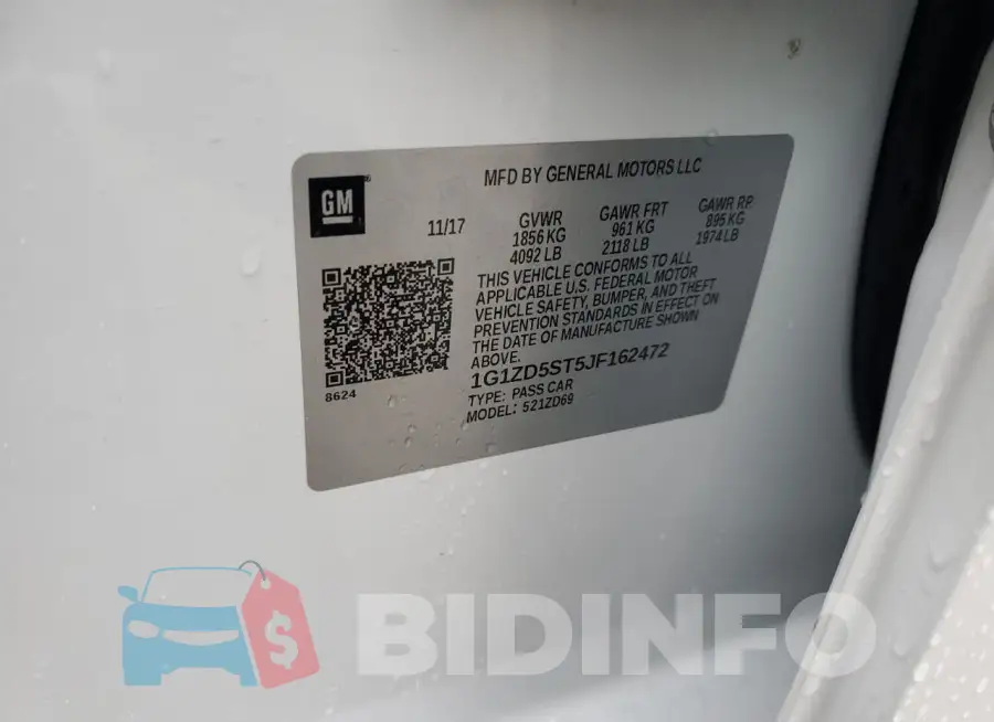1G1ZD5ST5JF162472 Photo# 13