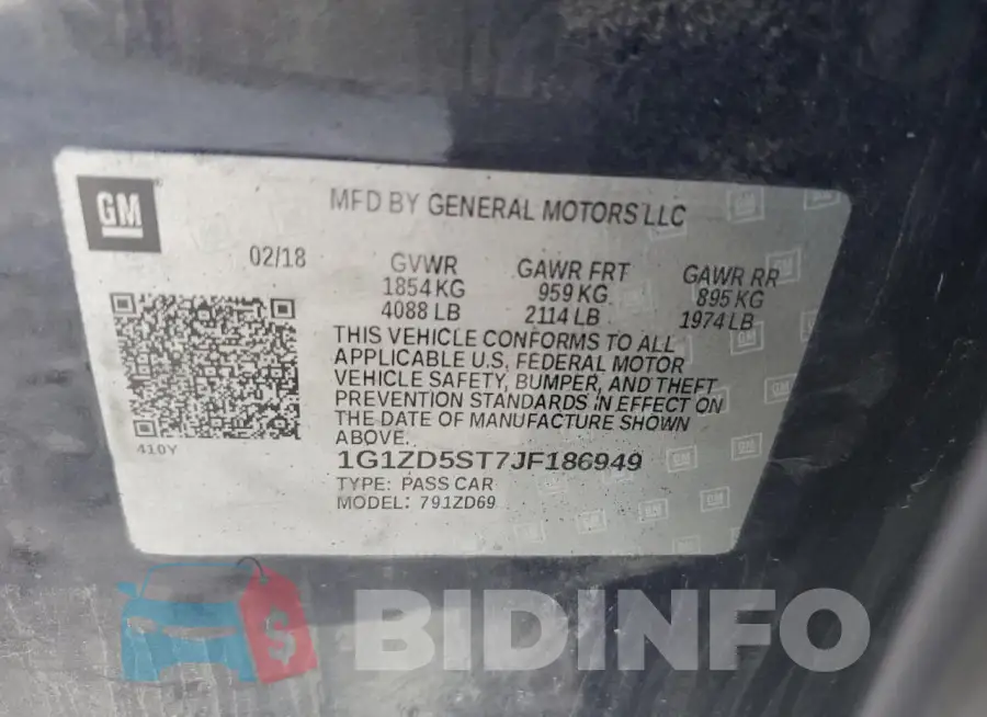 1G1ZD5ST7JF186949 Photo# 12