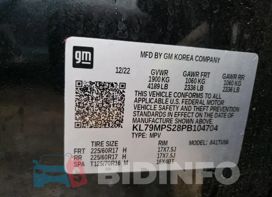 KL79MPS28PB104704 Photo# 13