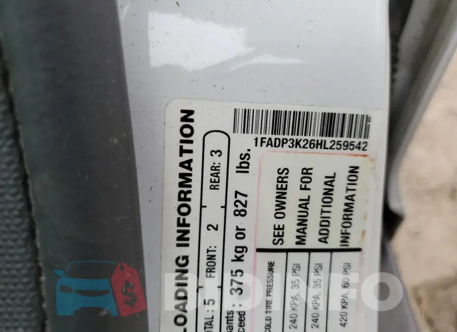 1FADP3K26HL259542 Photo# 13