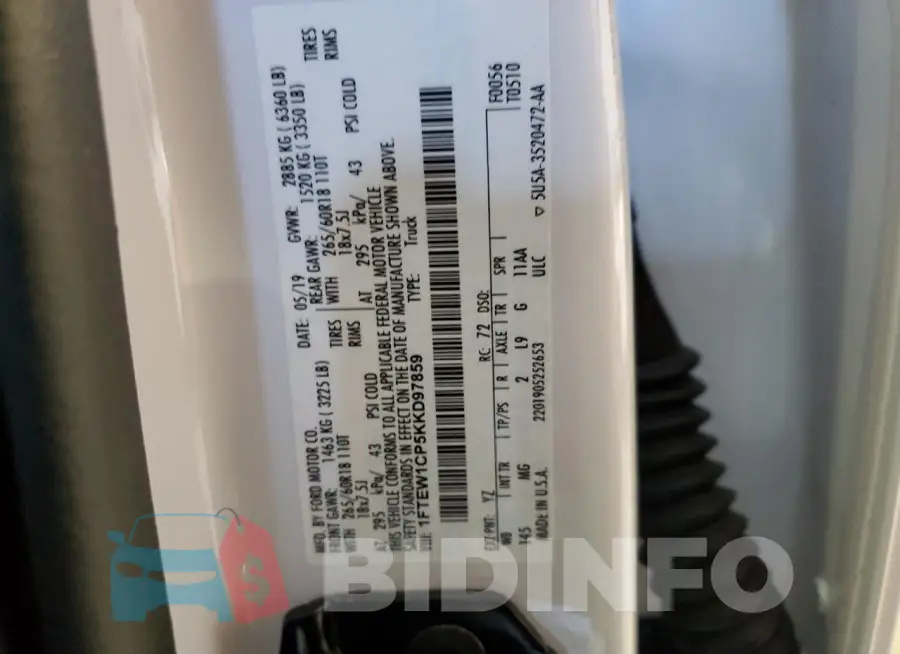 1FTEW1CP5KKD97859 Photo# 12