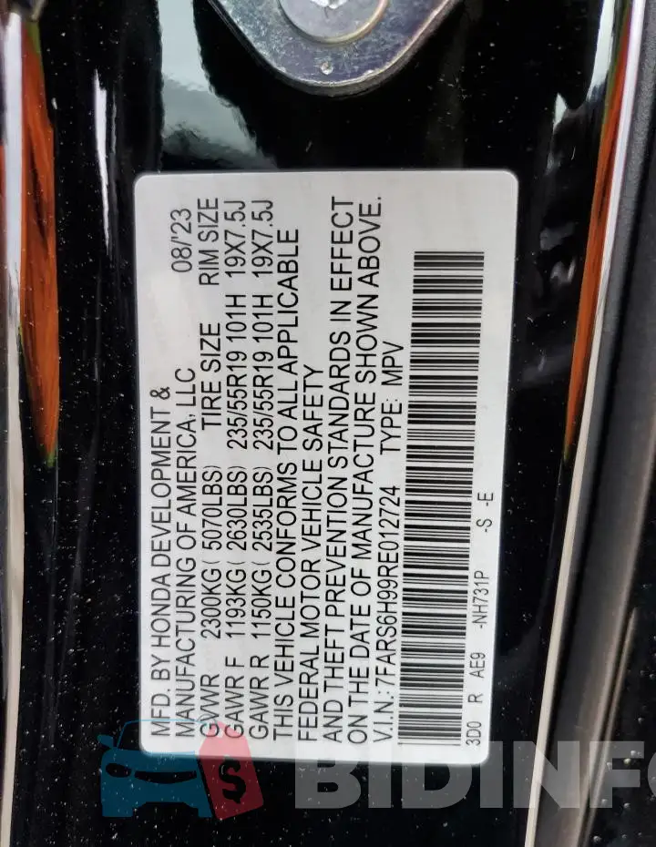 7FARS6H99RE012724 Photo# 13