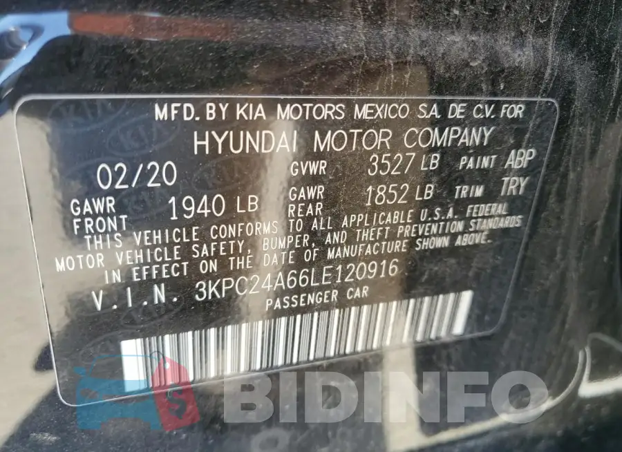 3KPC24A66LE120916 Photo# 12