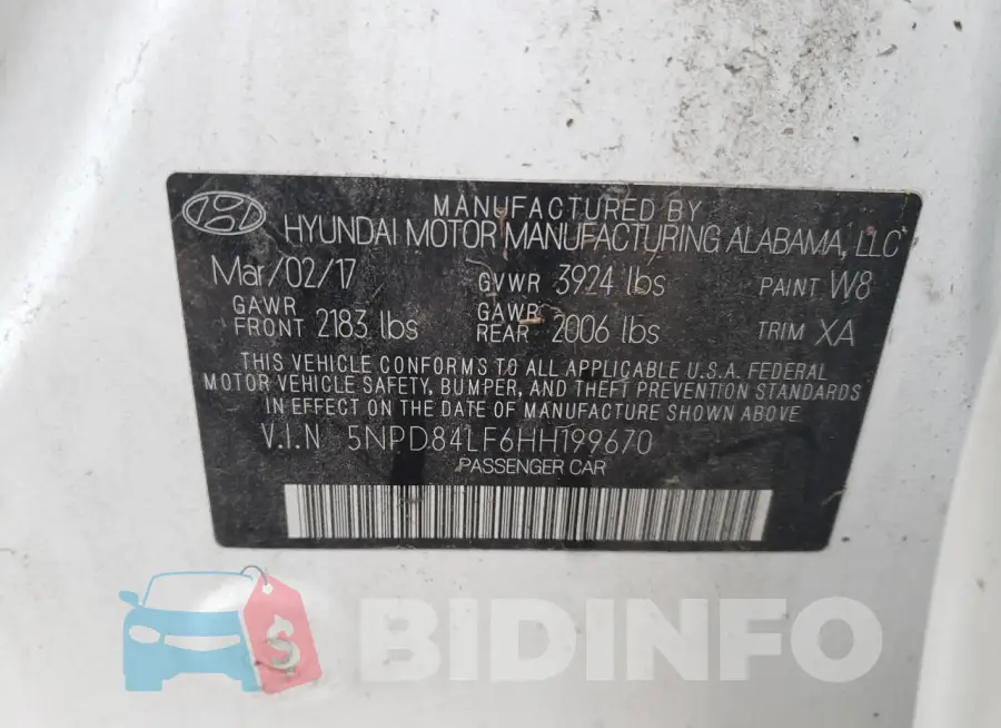 5NPD84LF6HH199670 Photo# 12