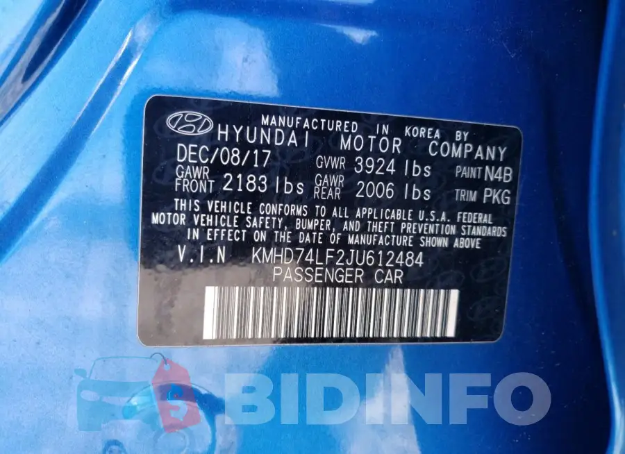 KMHD74LF2JU612484 Photo# 12