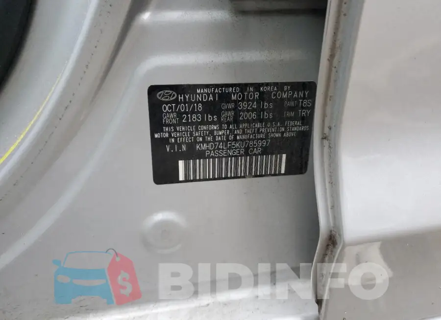 KMHD74LF5KU785997 Photo# 12