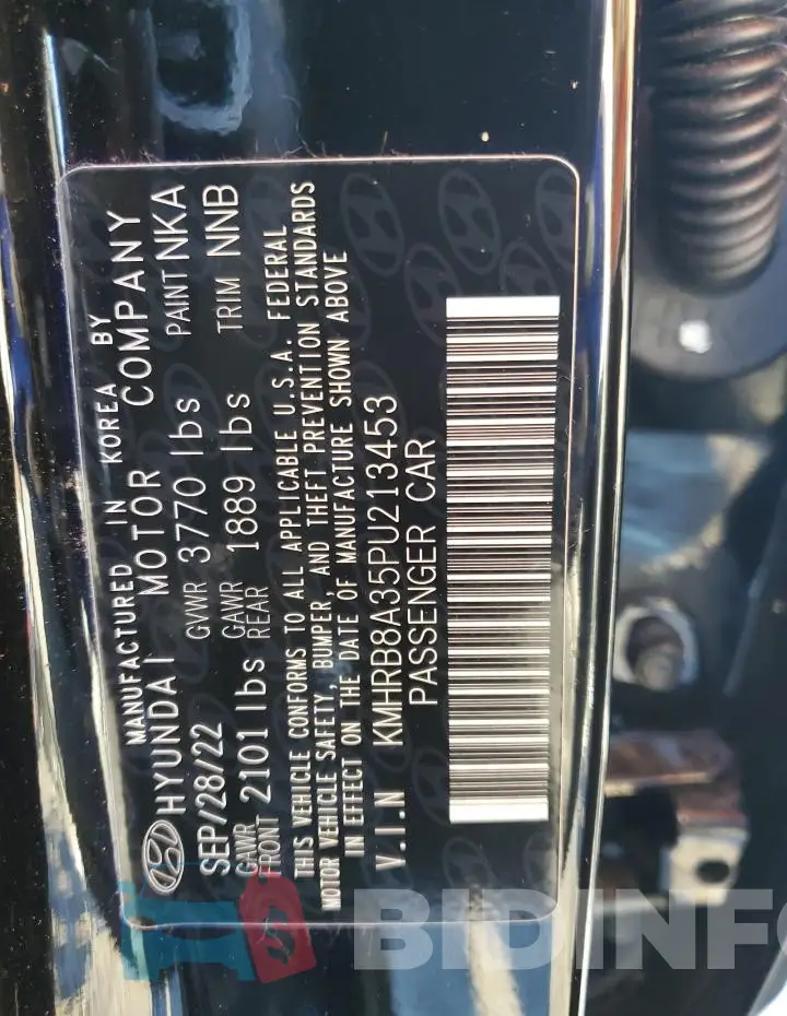 KMHRB8A35PU213453 Photo# 14