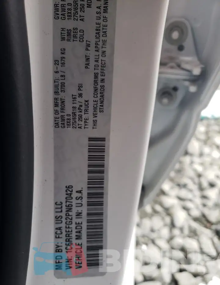 1C6RREFG2PN670426 Photo# 14