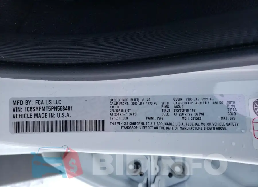 1C6SRFMT5PN568481 Photo# 12