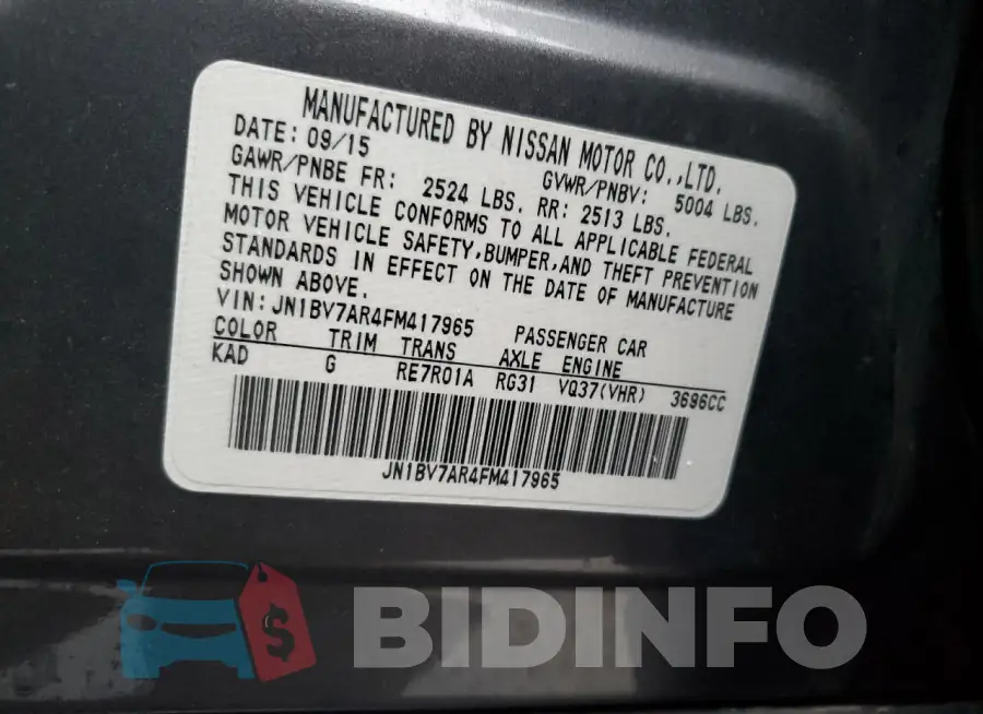 JN1BV7AR4FM417965 Photo# 12