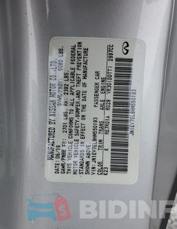 JN1EV7EL9HM550193 Photo# 12