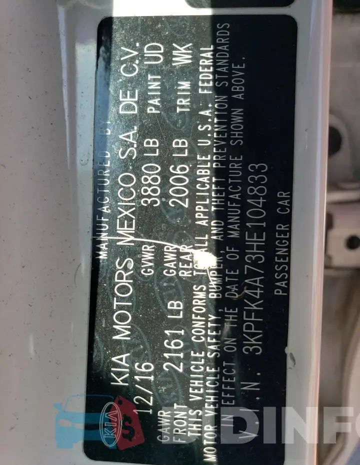 3KPFK4A73HE104833 Photo# 12