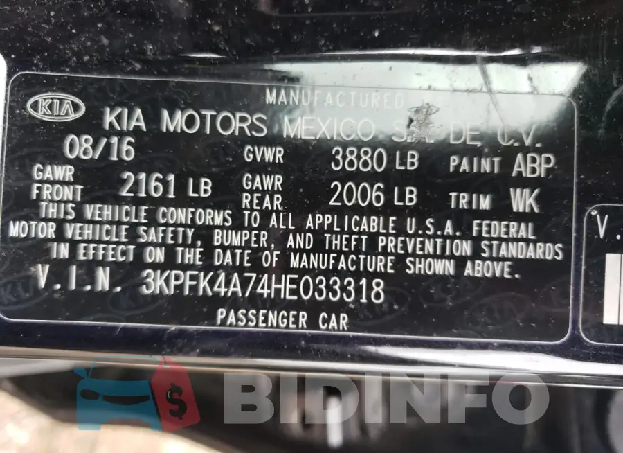 3KPFK4A74HE033318 Photo# 12