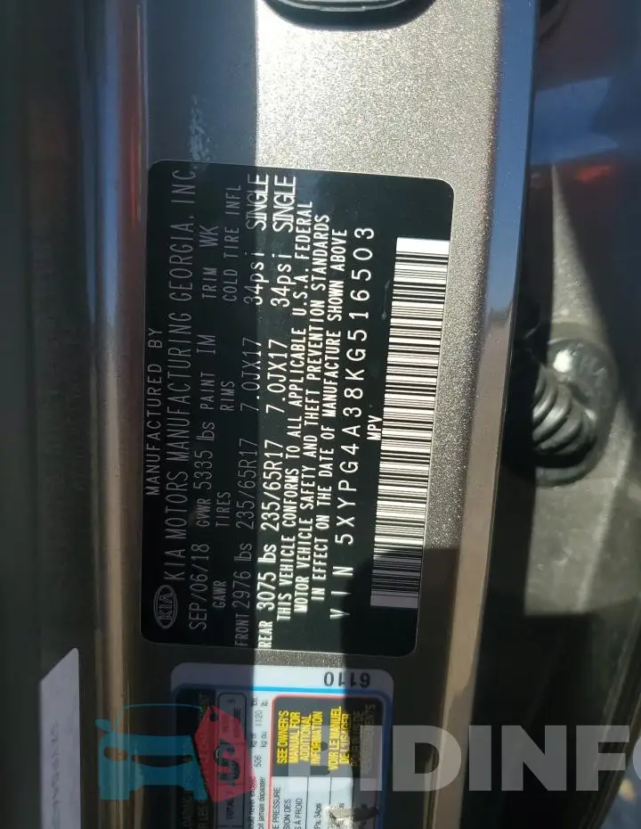 5XYPG4A38KG516503 Photo# 14