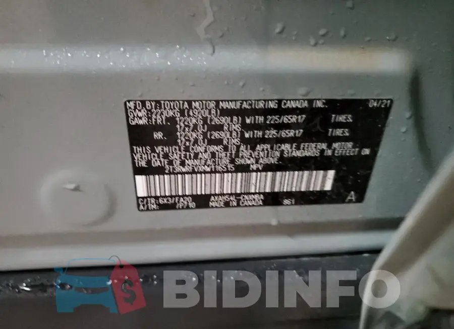 2T3RWRFVXMW116515 Photo# 13